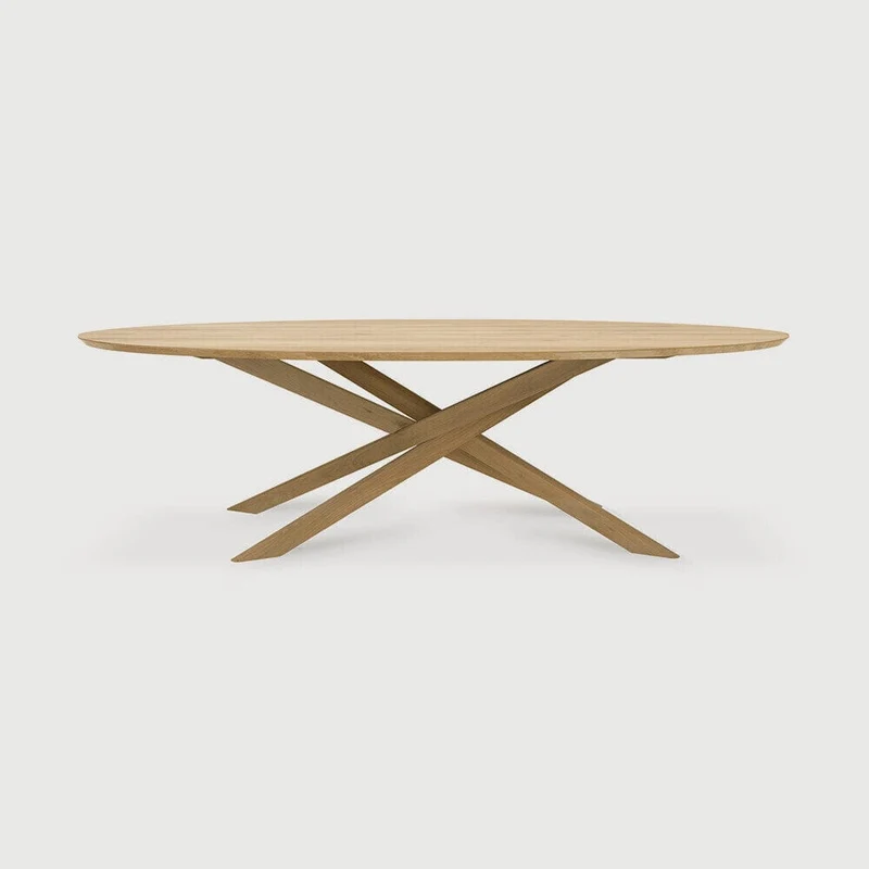 Table ovale Ethnicraft - Mikado chêne