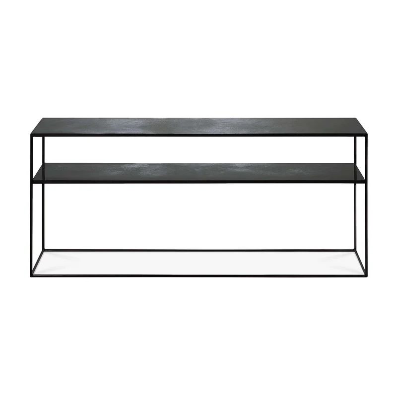 Console Ethnicraft - Charcoal sofa