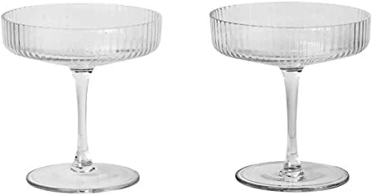 Coupes à Champagne Ferm Living - Ripple (set of 2)