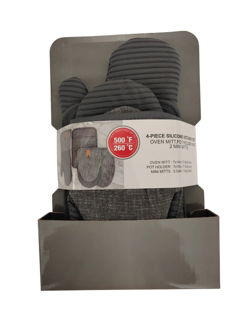 Set de 4 gants de cuisine