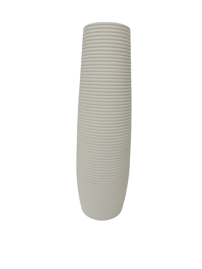 Vase en céramique blanc, H33CM