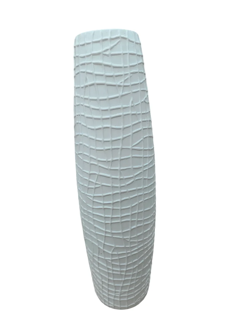 Vase en céramique blanc, H46CM