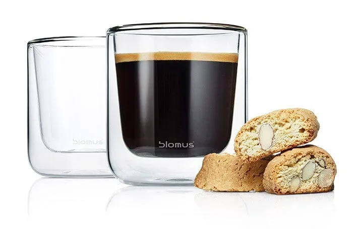 Verres Blomus - Nero café double paroi (set de 2)