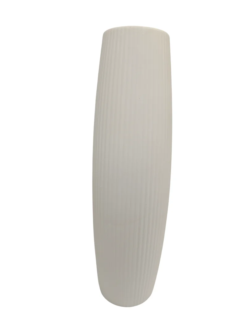 Vase en céramique blanc, H46CM