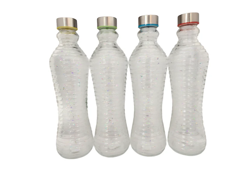 Bouteille en verre transparent, 1L