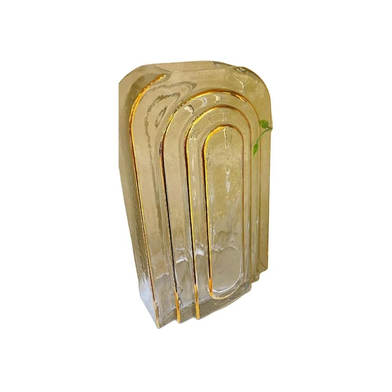 Vase en verre, 13xH25CM