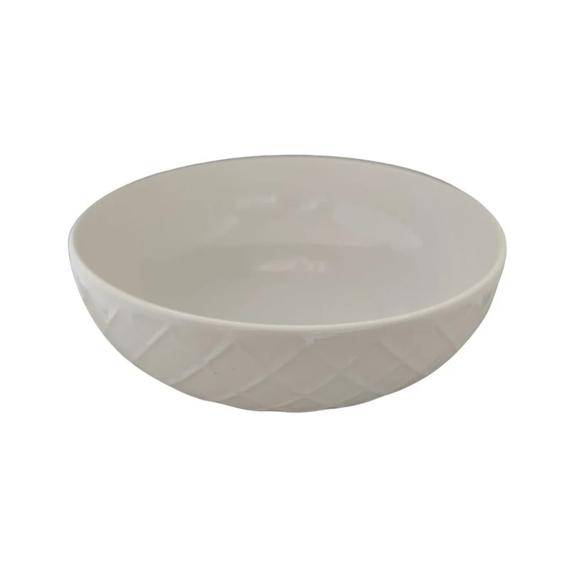 Bol en céramique blanc, D24,3xH9CM