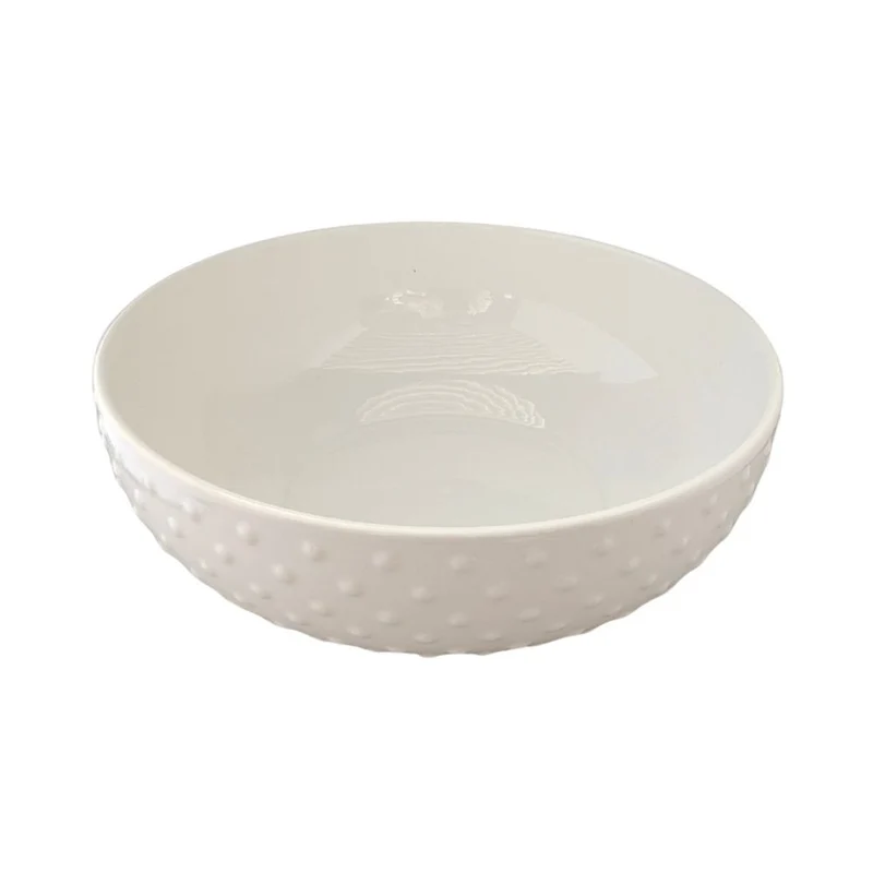Bol en céramique blanc, D24,3xH9CM
