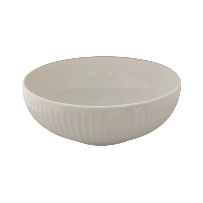 Bol en céramique blanc, D24,3xH9CM