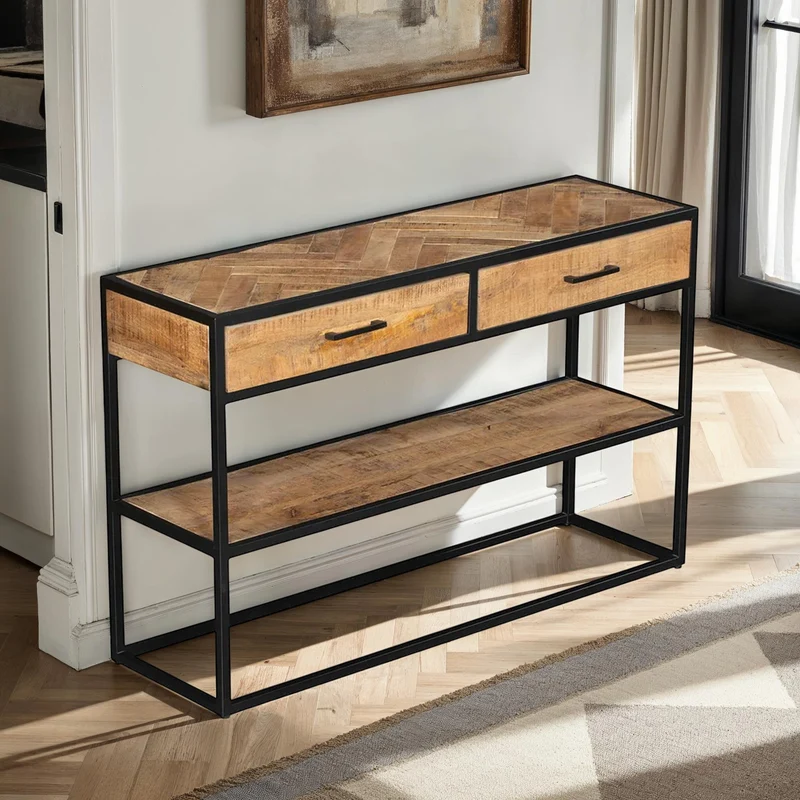 VICTORIA console en manguier 120x35x76cm