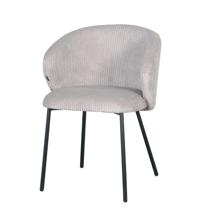 Chaise en velours cotelé, 56x55xH84CM - ELISA
