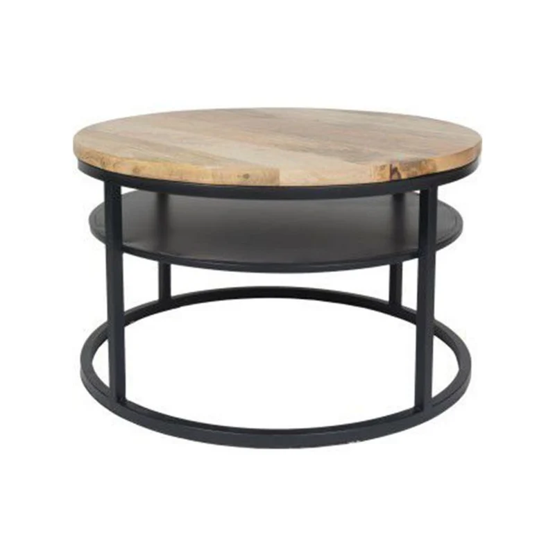 Table basse en bois, D70xH43CM - FLAVIA