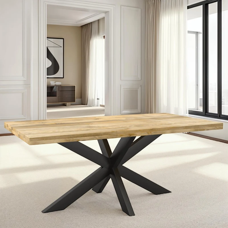 Table à manger en bois de manguier, H76cm - FLAVIA