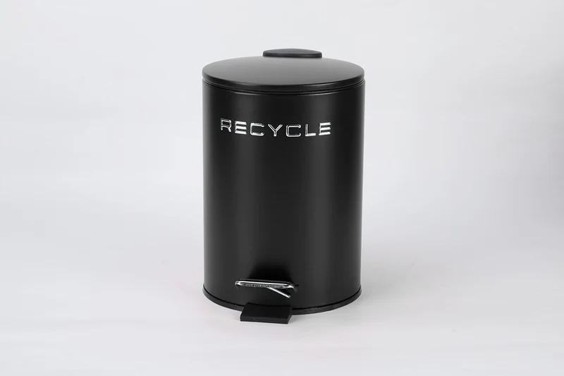Poubelle à pédale en acier 7L
