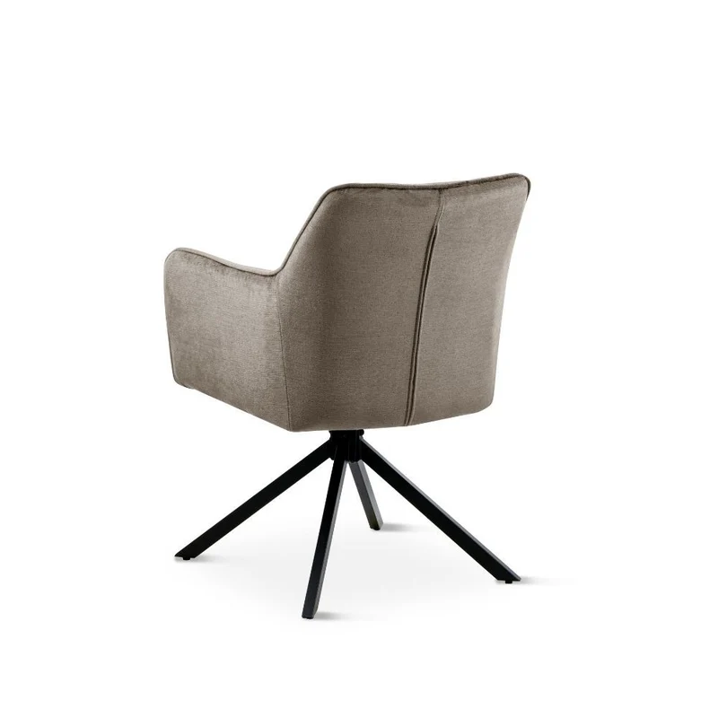 Chaise en tissu anti tache pivotante, 63x54xH81,5CM-OLIVIA