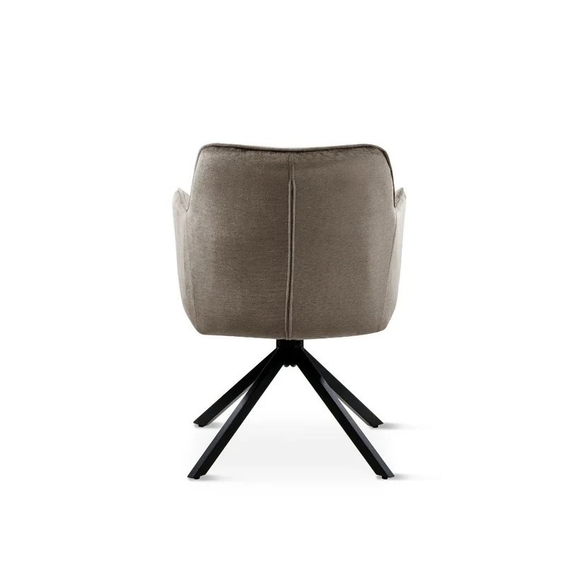 Chaise en tissu anti tache pivotante, 63x54xH81,5CM-OLIVIA