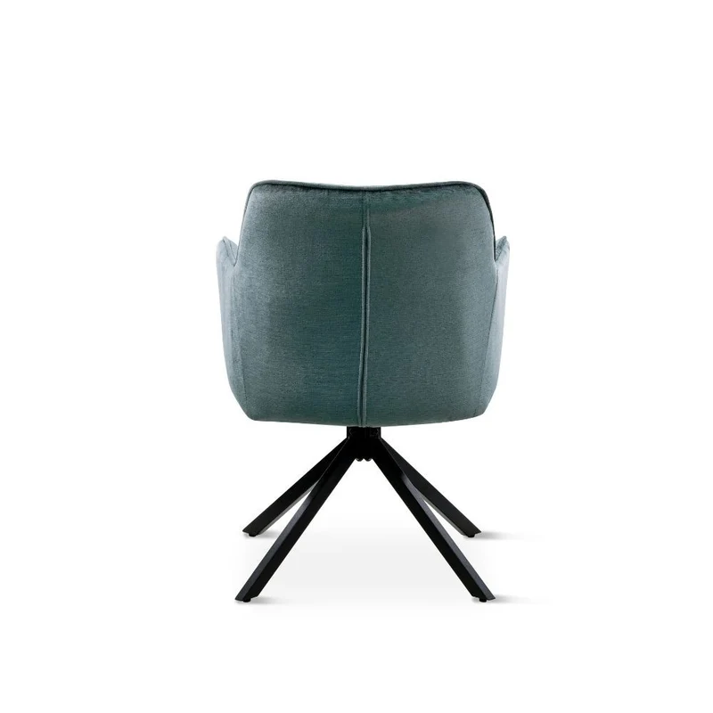 Chaise en tissu anti tache pivotante, 63x54xH81,5CM-OLIVIA