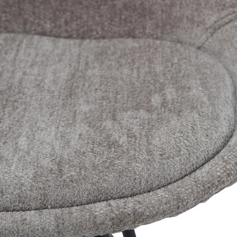 Chaise en tissu, pieds croisés en métal 58x49,5x83CM-BALA