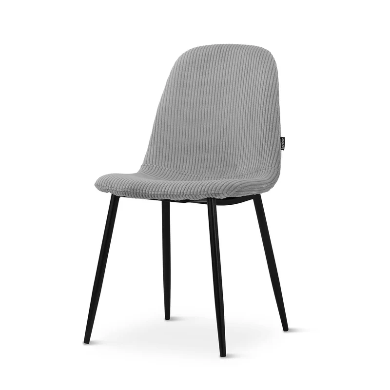 Chaise en tissu velours côtelé, 53x44xH87CM-KAYLA