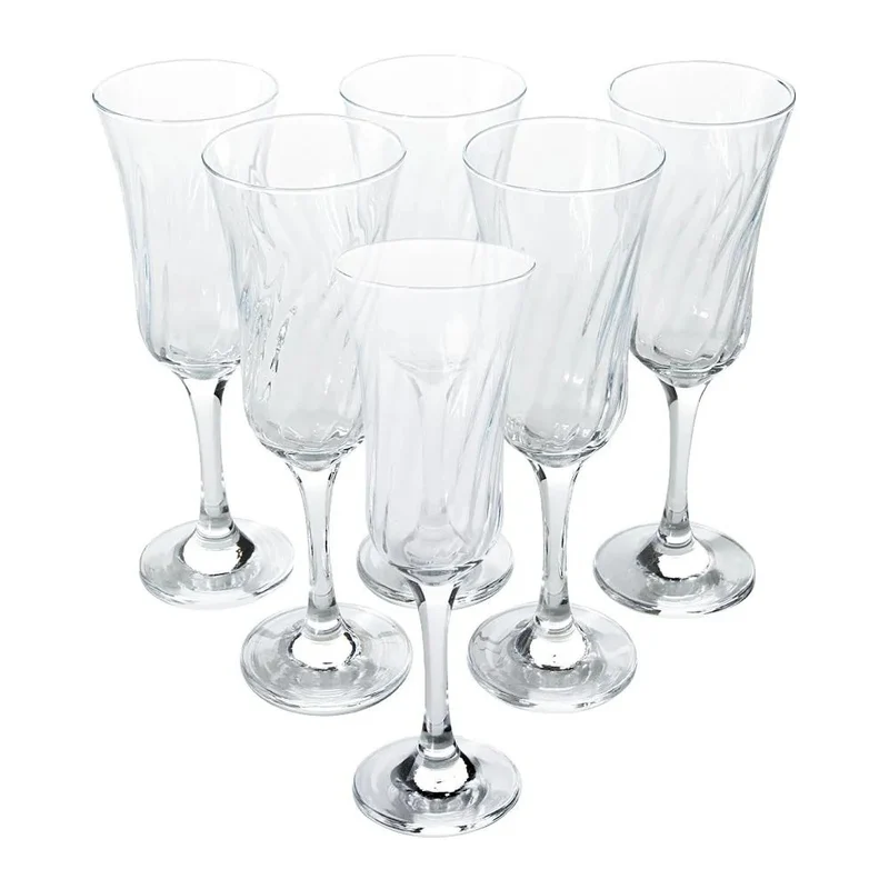 Set de 6 verres a pied 195ml, Lirio Nadir