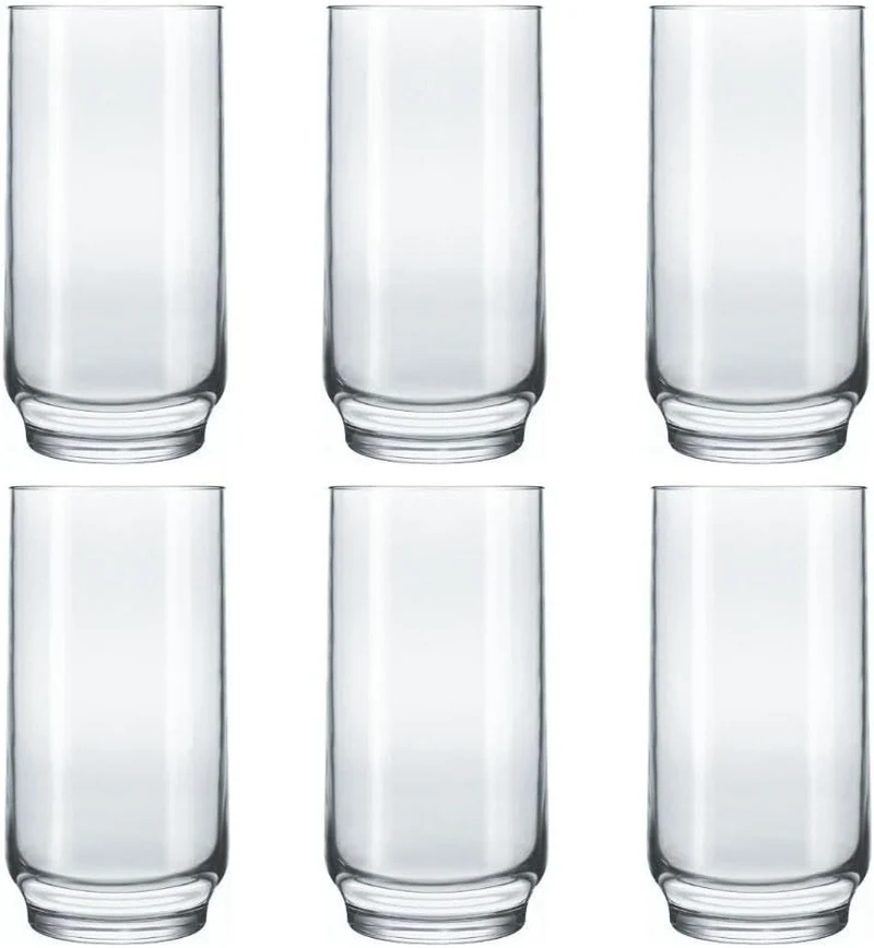 Set de 6 verres longs 410ml, Lights Nadir