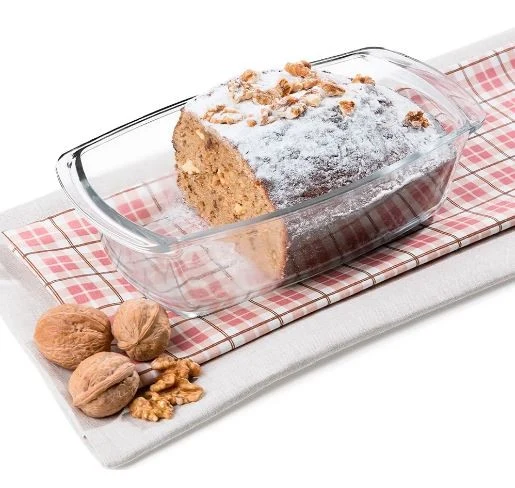 Plat à pain rectangulaire en verre, 1,5L