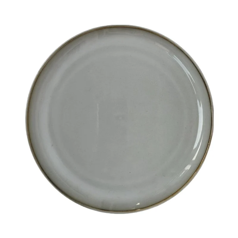 Assiette plate en ceramique, D25CM - VICTORIA