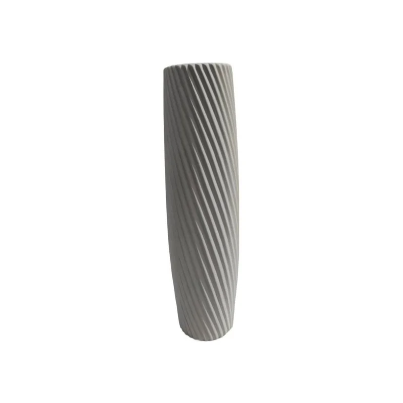 Vase en ceramique blanc, H58cm