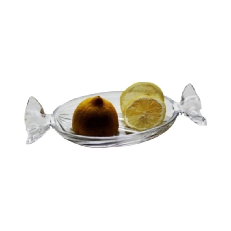 Assiette en verre transparent