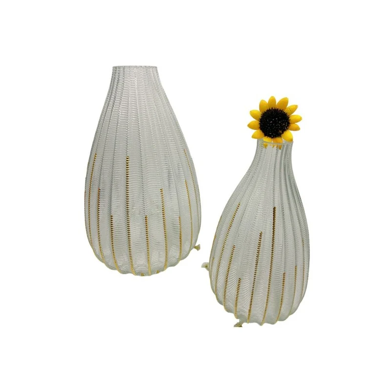 Vase en verre transparent, D17xH30 cm