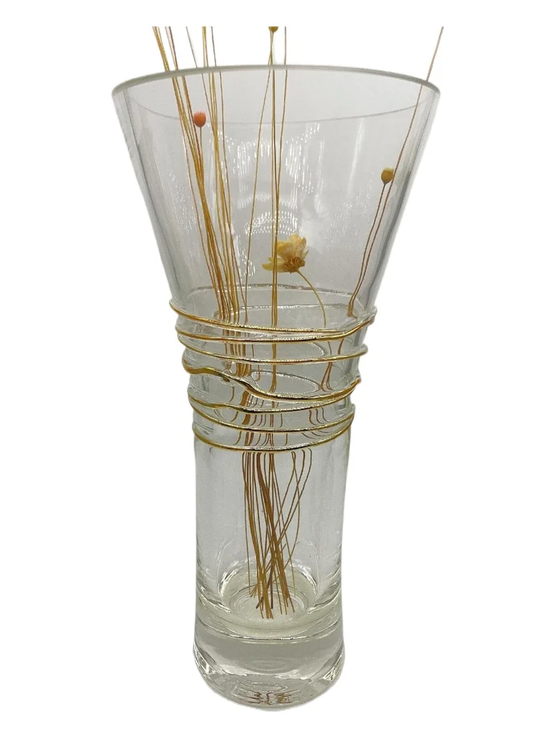 Vase en verre transparent, D17xH34,5 cm