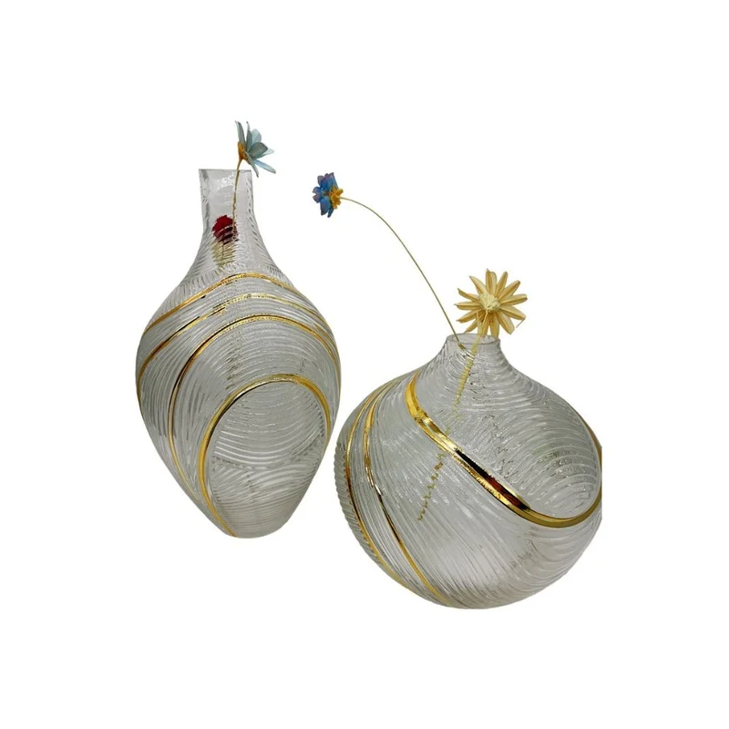 Vase en verre transparent, D18xH34 cm