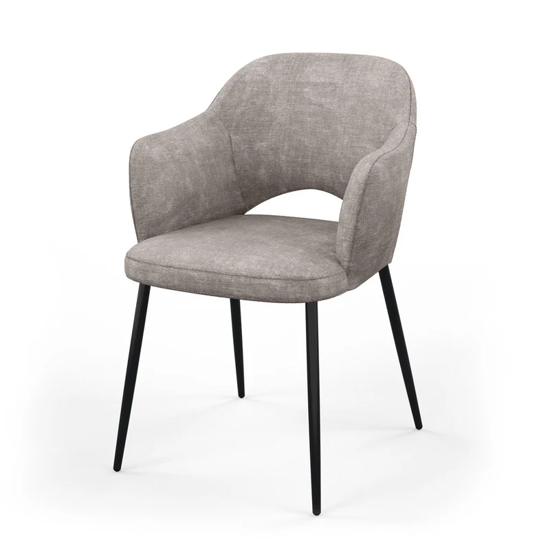 Chaise en tissu, 58x63,5xH80cm - MILLIE