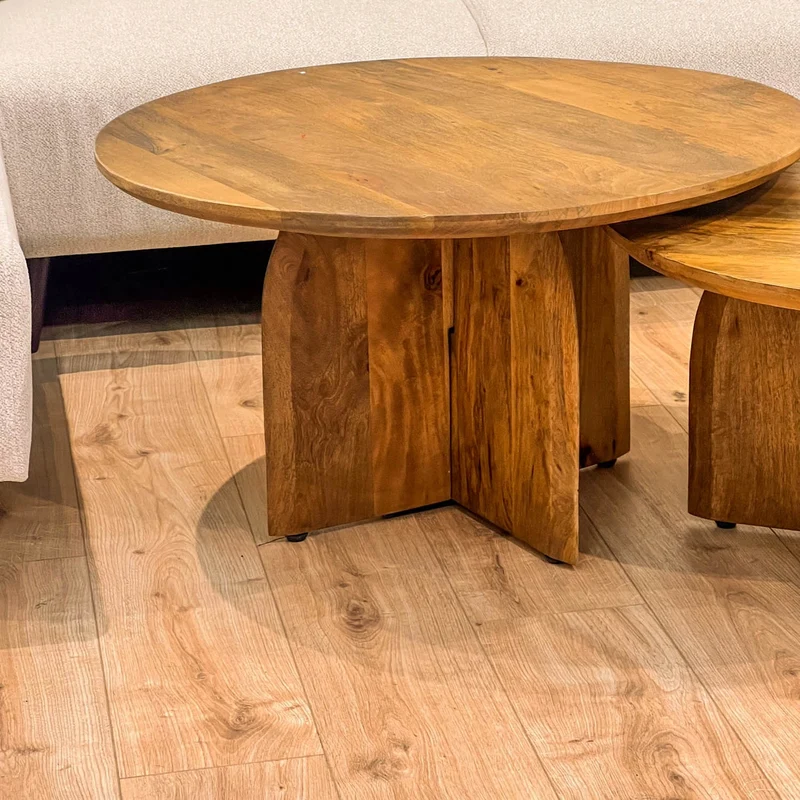 Table à manger en bois de manguier, epaisseur 6 cm, H76 cm - TORONTO