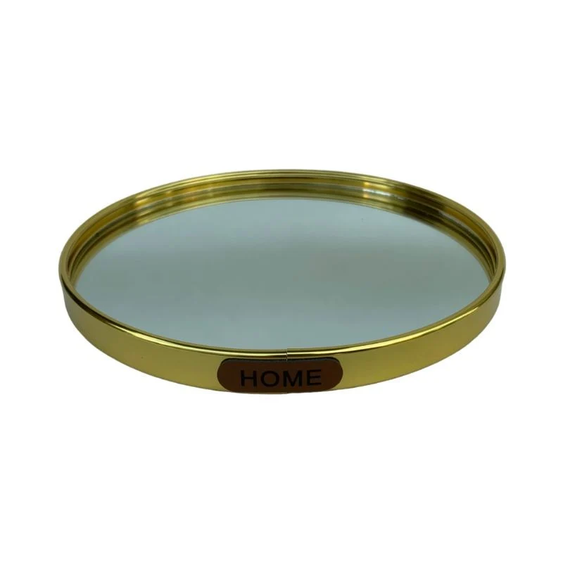 Plateau de presentation miroir rond, D20cm
