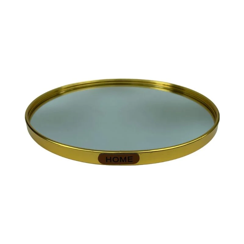 Plateau de presentation miroir rond, D29cm