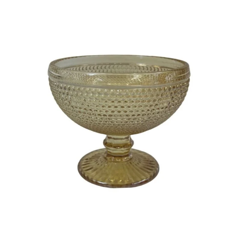 Coupe à glace en verre ambre, D12xH10CM, 340ML - KRYSTA
