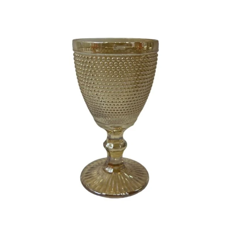 Verre à vin en verre ambre, D8xH15,5CM, 240ML - KRYSTA