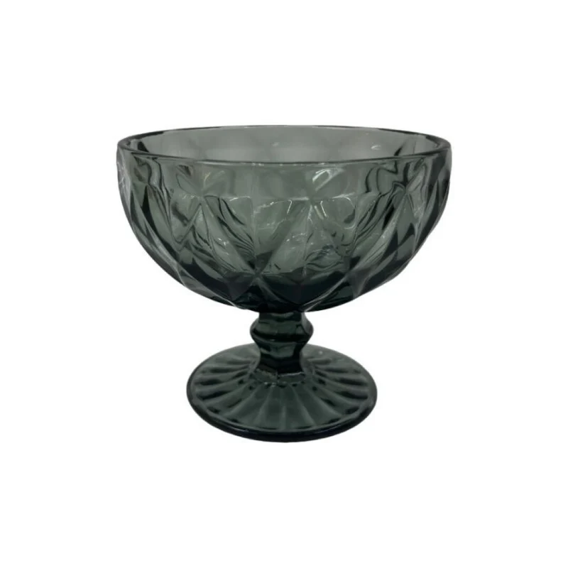 Coupe à glace en verre gris, D12xH10CM, 340ML - LUXY