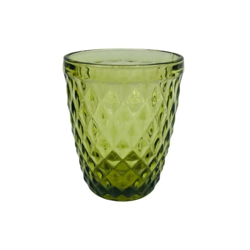 Verre à eau en verre vert, D8xH12,5CM, 350ML - GRANY