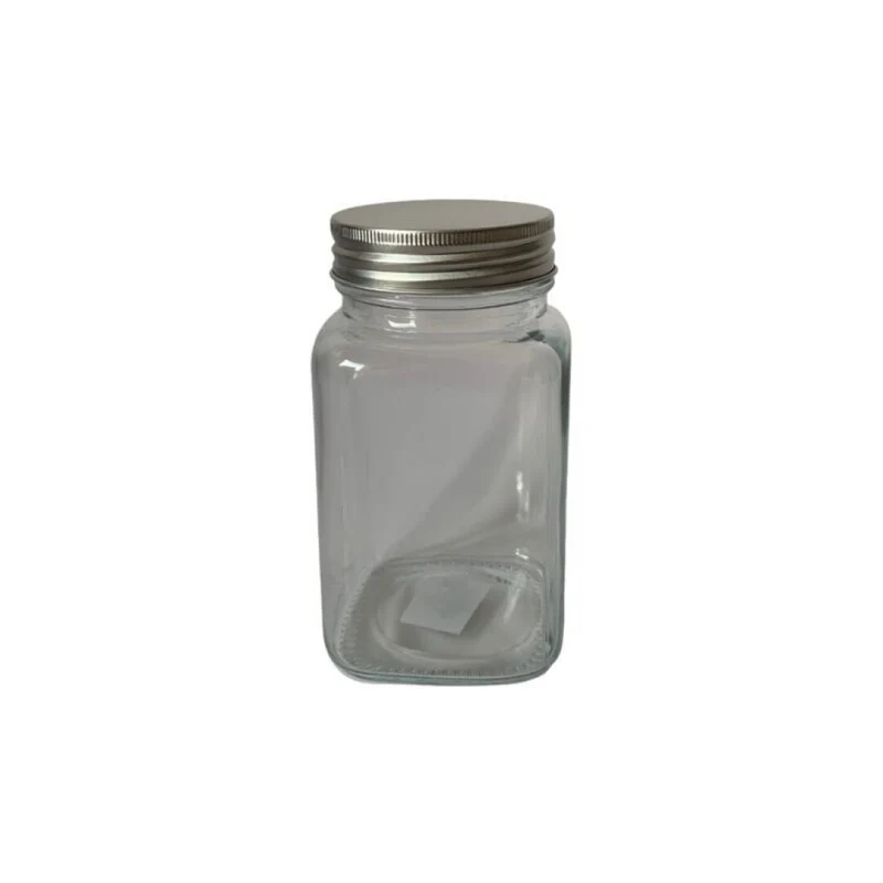 Pot hermétique en verre, 7,7x7,7xH13cm, 500ml