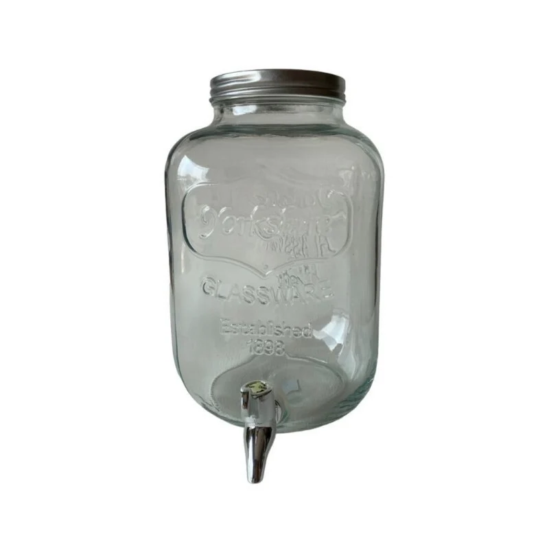 Distributeur de jus en verre, 5L, 19,5x19,5xH31cm