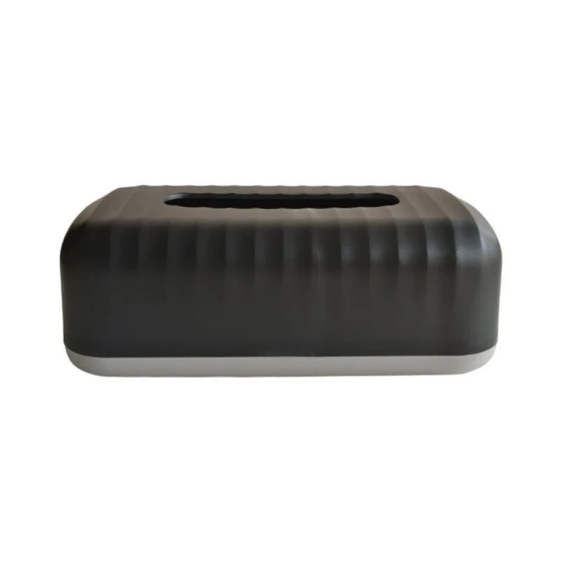 Distributeur de serviettes en papier noir & gris 25x11xH8CM - BILLY