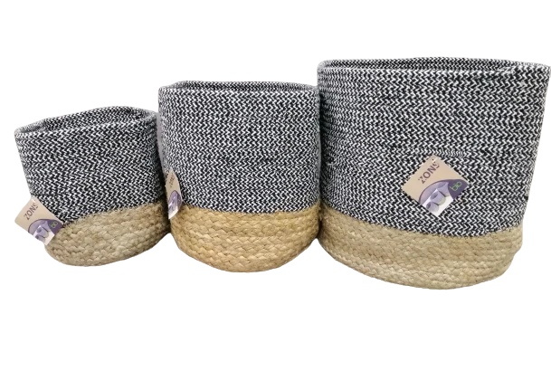 Panier rangement en jute, D25XH25 - SNOW