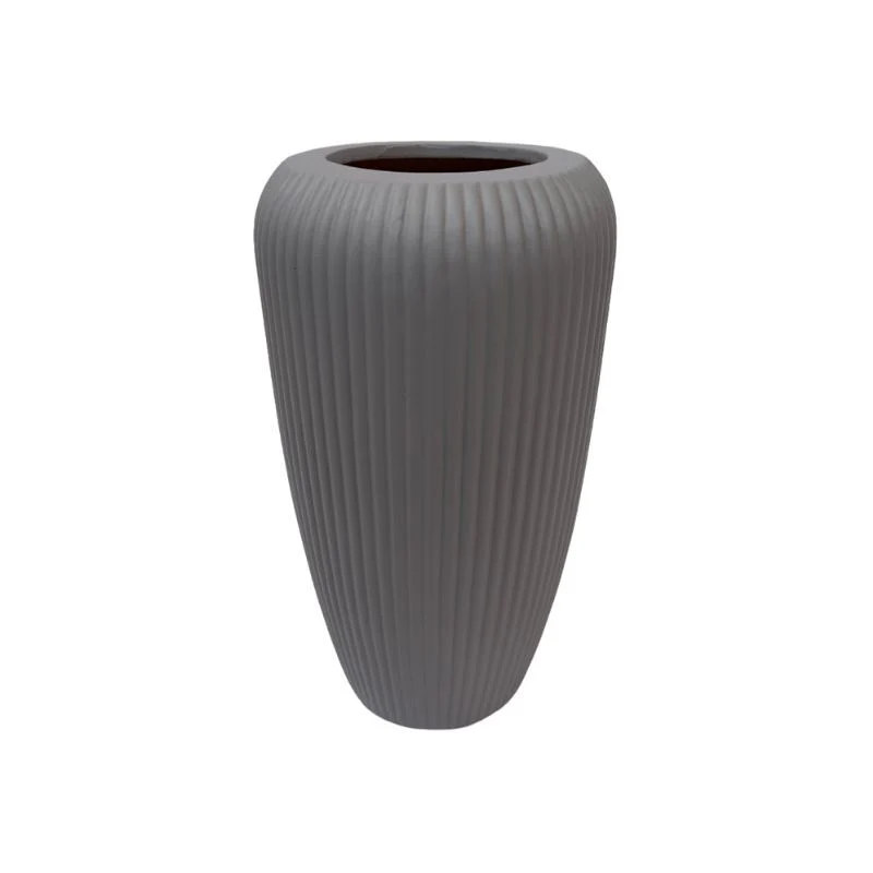 Vase en céramique D12xH24cm gris - LILI