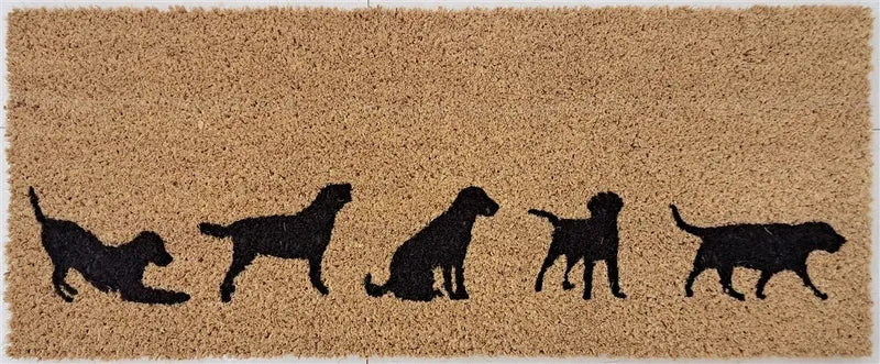 Tapis d’entrée Paillasson coco naturel ANIMAUX 30x75cm ep 1,5cm