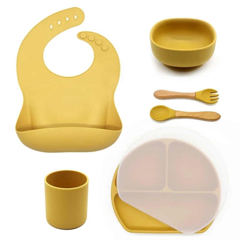 Set 6 pcs vaisselle en silicone pour enfant - FEBRUARY