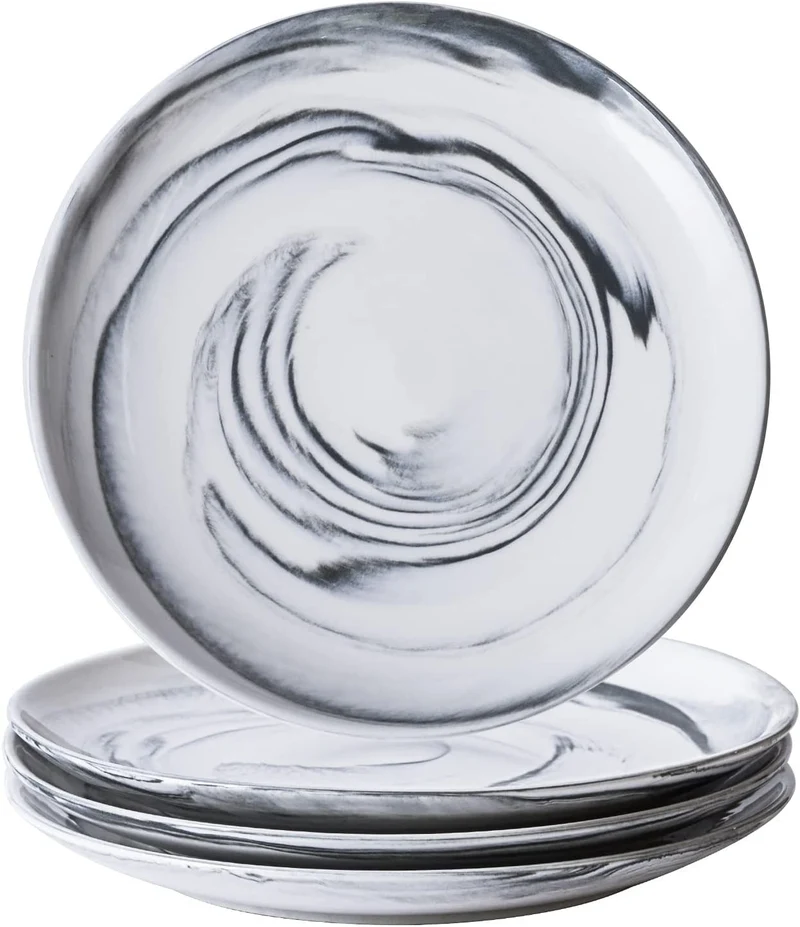 Assiette plate en céramique, D25cm - NOOR