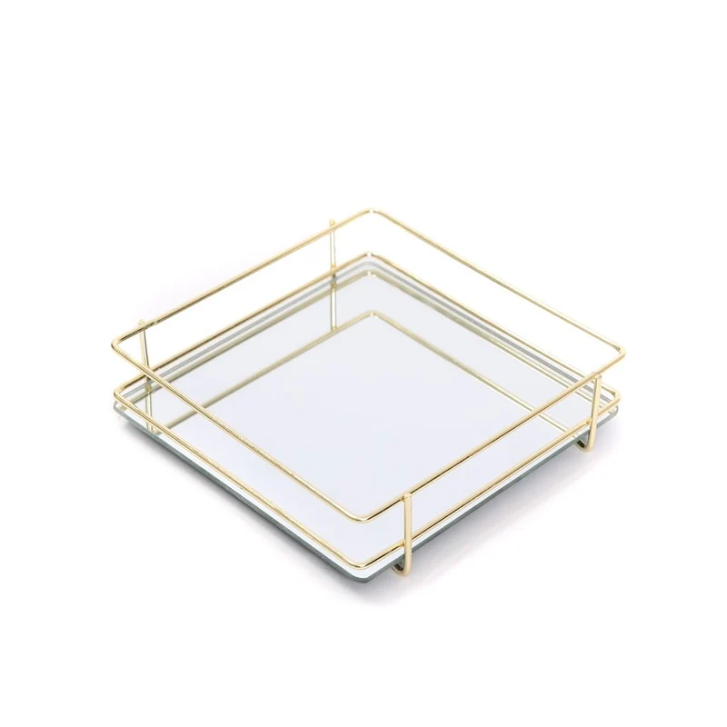 Plateau miroir 16x16xH5 cm