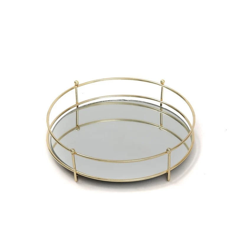 Plateau miroir D17,5xH5 cm